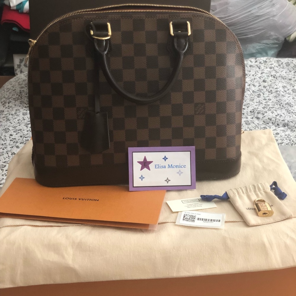 🔴SOLD🔴Authentic LV Damien Ebene Alma PM - Picture 1 of 8